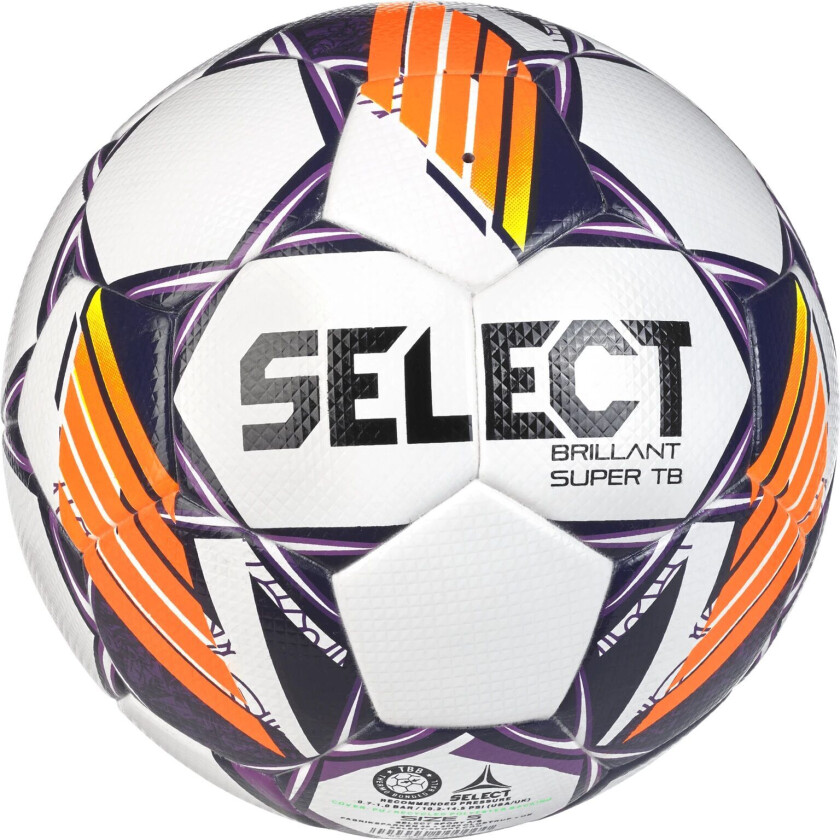 Select Fb Brillant Super Tb V24, fotball White/Purple