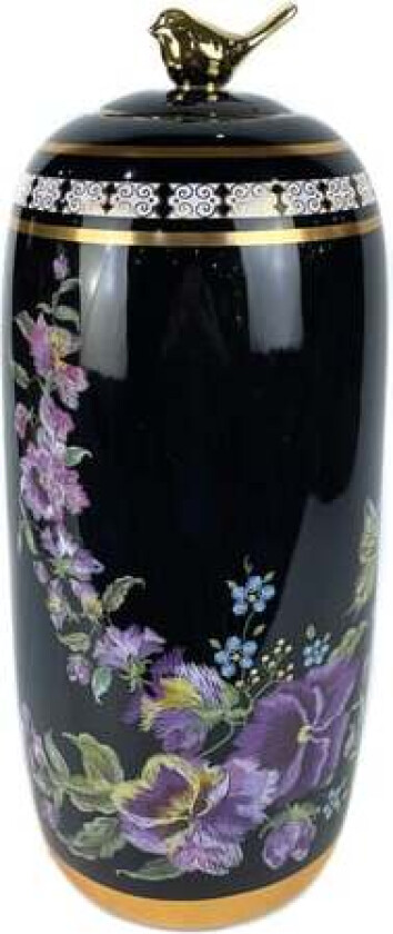 Vase DKD Home Decor Porcelain Black Shabby Chic (18 x 18 x 42 cm)