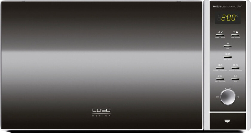 MCG 30 Ceramic chef, Benkeplate, Kombinasjon mikrobølge, 30 l, 900 W, Knapper, Rotasjon, 1100 W