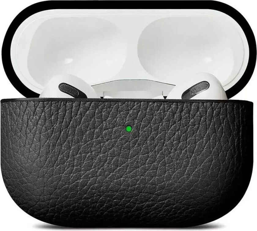 AirPods Pro (1. gen.) Deksel i Ekte Skinn - Svart