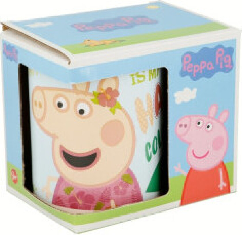 Bilde av Krus Peppa Pig Have fun Keramikk Lys rosa (350 ml)