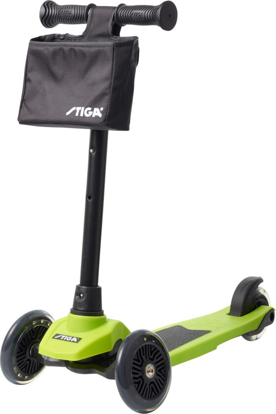 Sparkesykkel, Mini Kick Supreme+, Grønn, Stiga