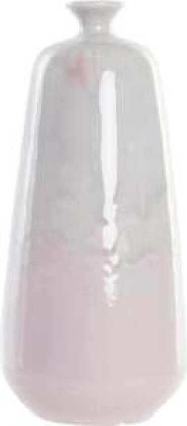Vase DKD Home Decor Keramikk Lys Rosa Tofarget 15 x 15 x 32 cm Moderne