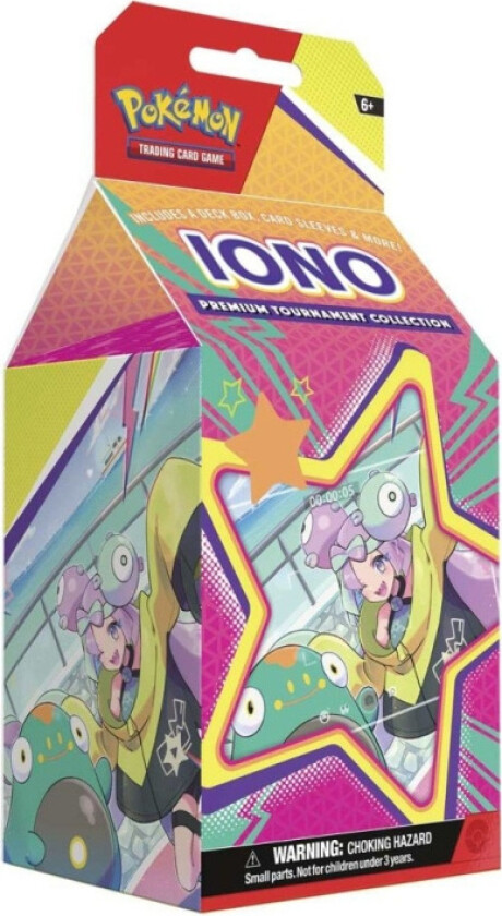 English Pokemon Iono Tournament Collectible card game box