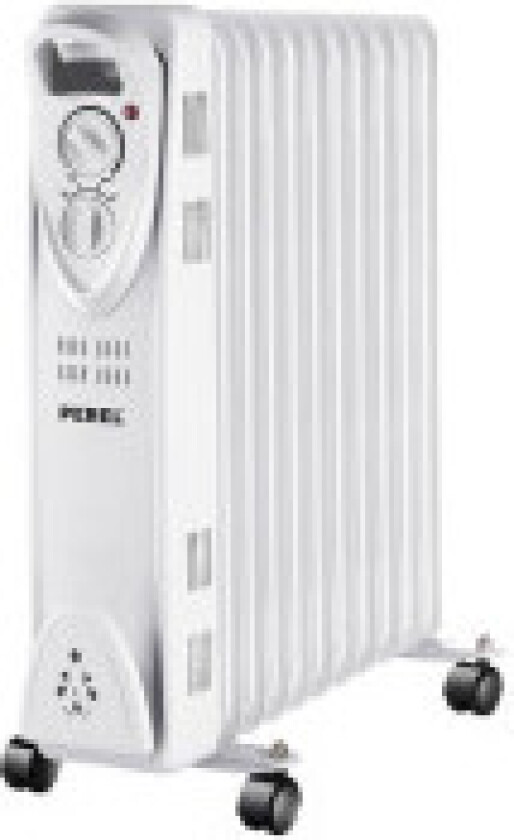 Oljefylt radiator - 2500 W - 11 finner