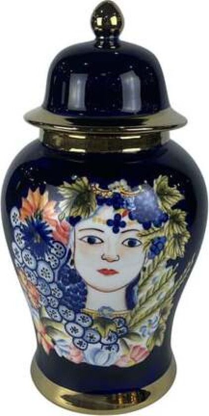 Vase DKD Home Decor Porcelain Black Shabby Chic (22 x 22 x 42 cm)