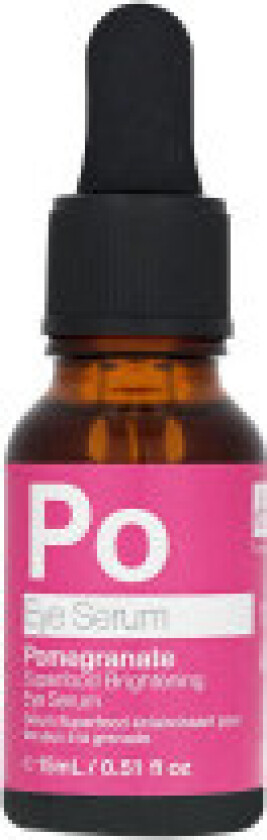 Pomegranate Superfood Brightening Eye Serum, Øyeserum, 15 ml, Kvinner, Lysnende, Prunus Amygdalus Dulcis (Sweet Almond) Oil, Caprylic/Capric Triglyceride, Olea Europaea (Olive)..., 1 stykker