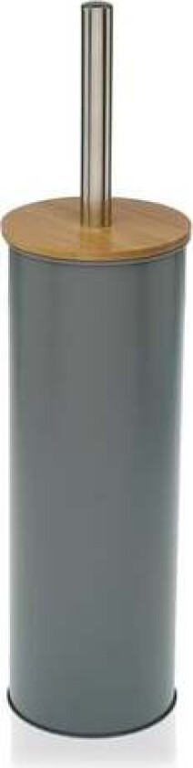 Toalettbørste Versa Grey Metal (9,5 x 38 x 9,5 cm)