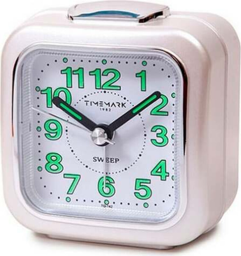 Analog vekkerklokke Timemark White (7,5 x 8 x 4,5 cm)