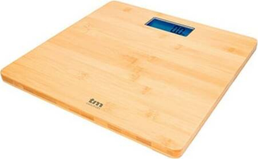 Digital baderomsvekt TM Electron Brown Bamboo