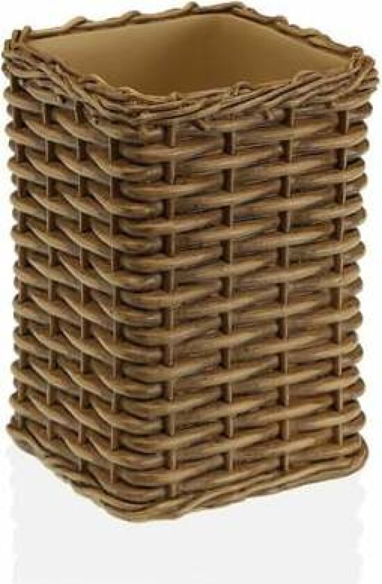 Tannbørsteholder Versa Brown Resin (7,5 x 10 x 7,5 cm)