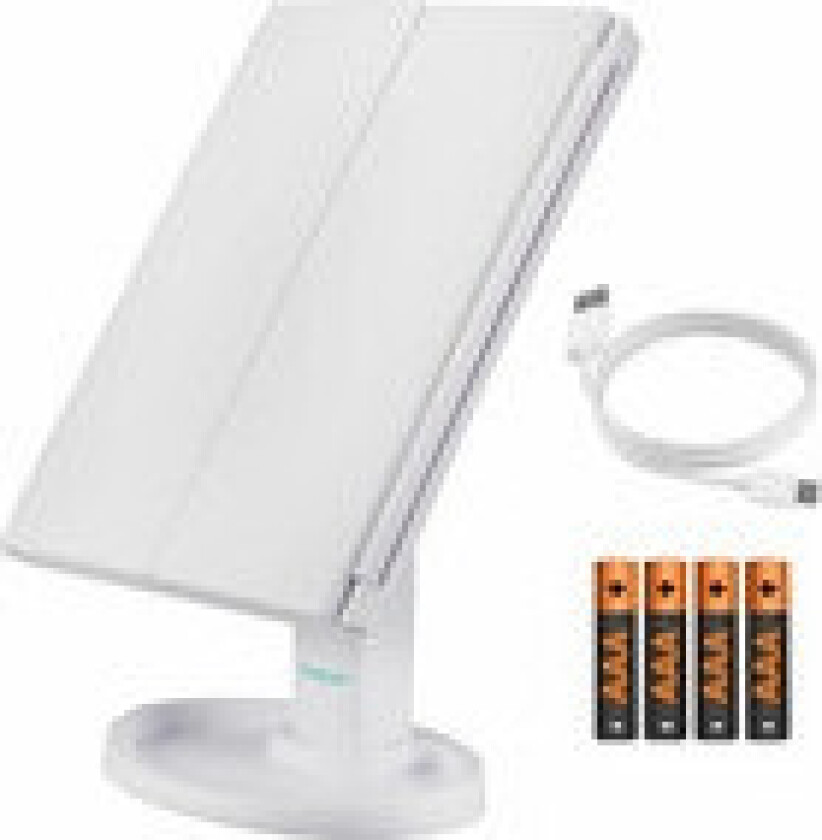 Sminkespeil med LED-lys