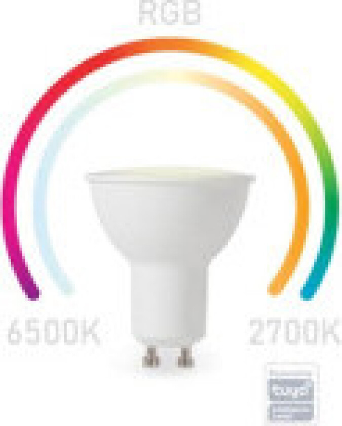 Smart Wifi Bulb Rgb - Kald Hvit & Varm Hvit - Gu10