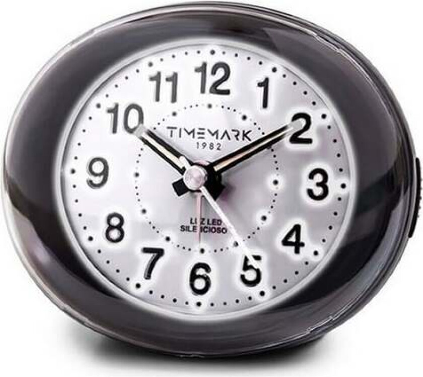 Analog vekkerklokke Timemark Black (9 x 9 x 5,5 cm)