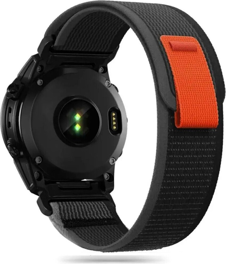Tech-Protect Universal Garmin 22mm Tech-Protect Nylon Pro Rem - Svart / Orange