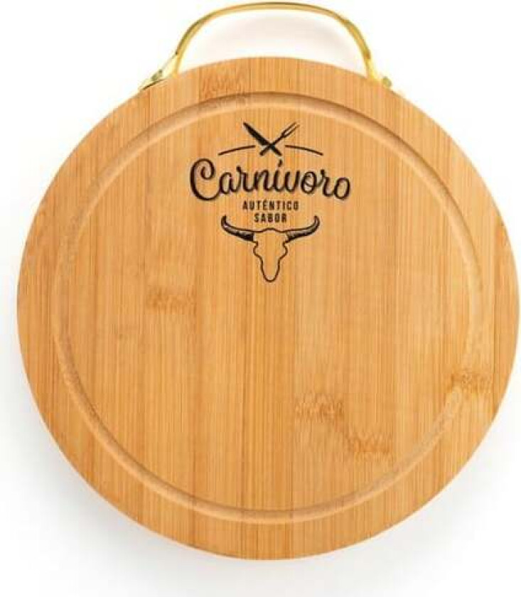 Skjærebrett Quid Carnivoro Brun Tre Stål 22 x 2 cm