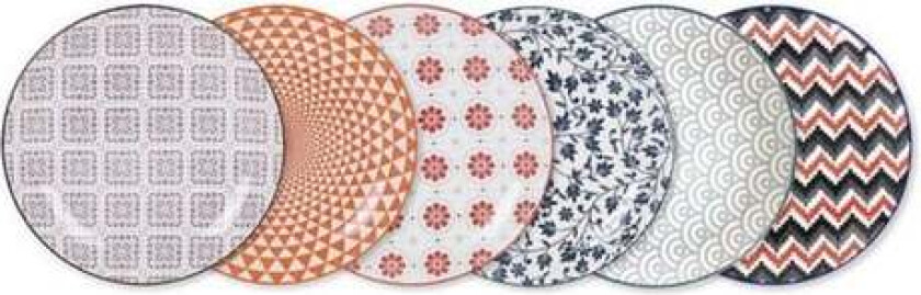 Serveringsfat La Mediterránea Hiromi Porselensrund (ø 20,3 x 2,5 cm)