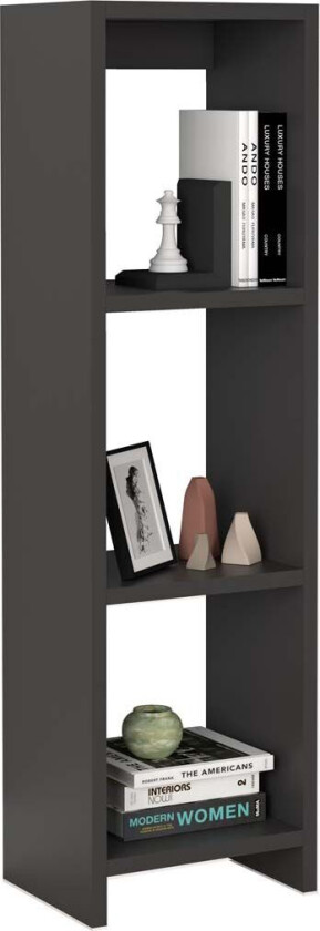 TilusS hylle 3 hyller antracitt.