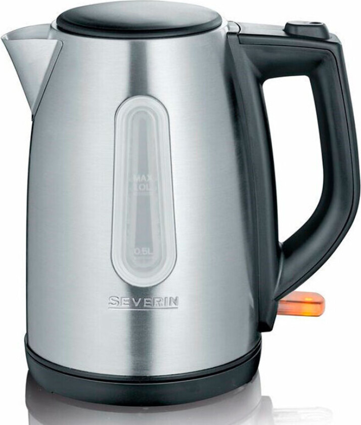 Vannkoker Severin 3469-000 Svart Stål Rustfritt stål 2200 W 1 L