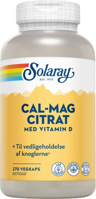 Cal-Mag Citrat + D-vitamin - 270 Kapslar