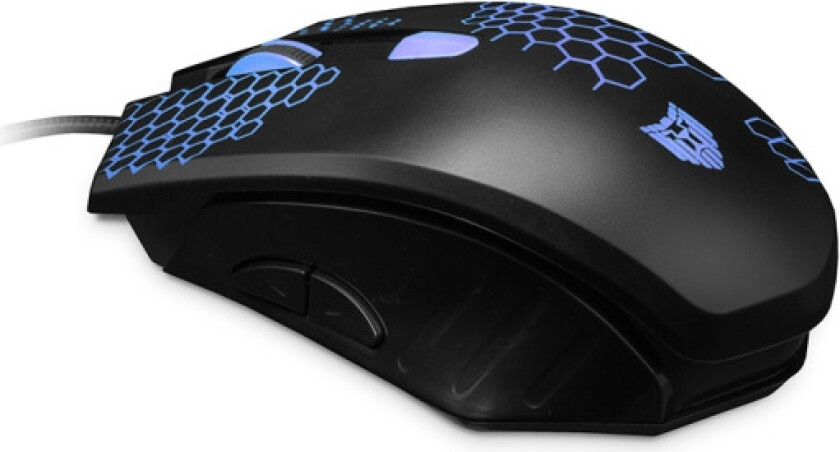 Liocat MX 757C - Gamingmus med RGB-Belysning, Svart