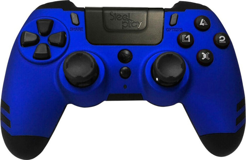 Steelplay MetalTech trådlös spelkontroll, blå, PS4 / PS3 / PC