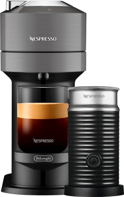 De’Longhi Nespresso Vertuo Vertuo Next, Kapseldrevet kaffemaskin, 1,1 l, Kaffe kapsyl, 1500 W, Grå