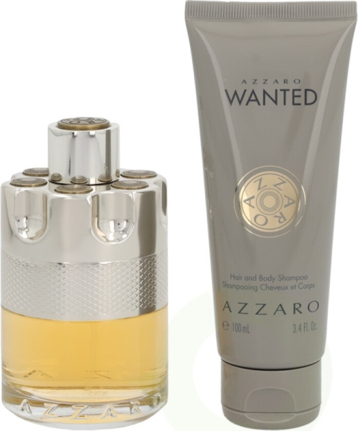 Giftset Azzaro Wanted Edt 100ml + 100ml Hair & Body Shampoo