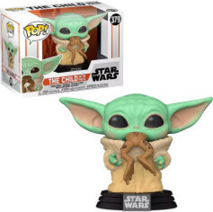 POP! Star Wars: The Mandalorian - The Child (Baby Yoda) with Frog Vinyl Bobble-Head