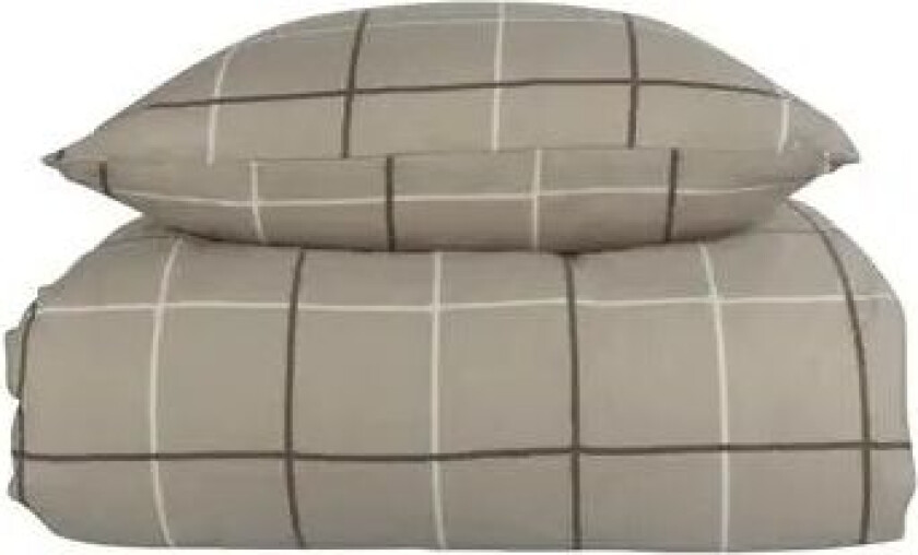 Flanell sengesett - 140x220 cm - Malte - 100% bomullsflanell -