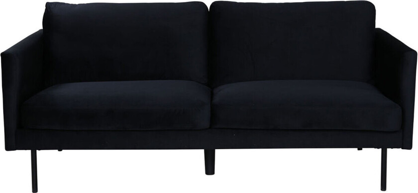 Zoom sofa 2 seter velour svart.