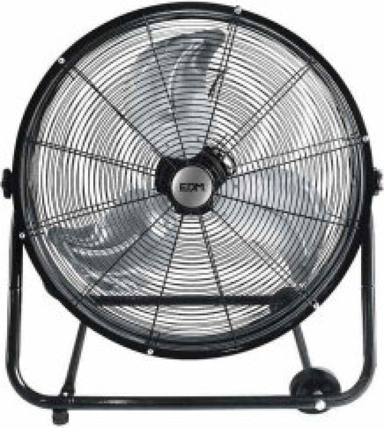 Gulvvifte EDM Med hjul Svart 180 W Ø 60 x 70 cm