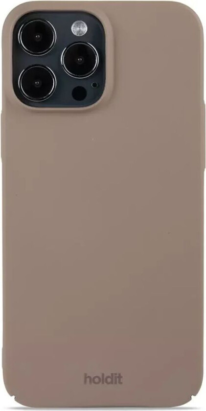 Holdit iPhone 13 Pro Max Slim Plast Deksel - Mocha Brown