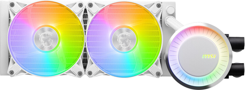 vodní chladič CPU MAG Core Liquid E240 WHITE/ 2x 120mm ARGB fan/ podpora LGA1700/ bílý