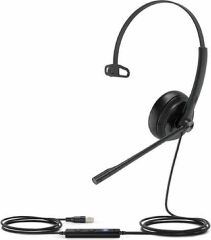 UH34 Lite Mono Teams - Hodesett - on-ear - kablet - USB - svart