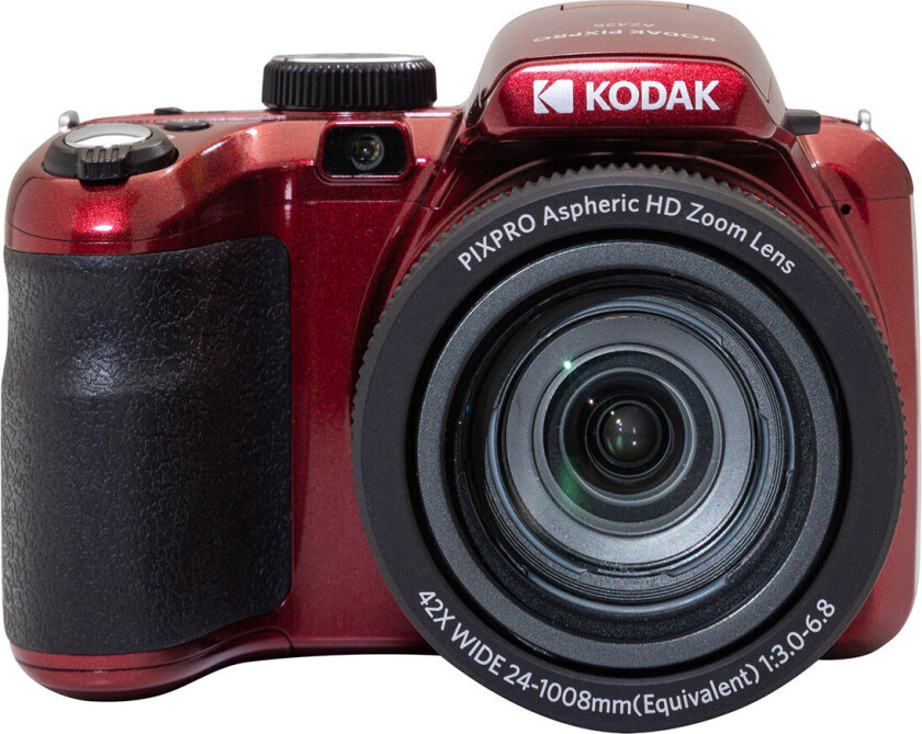 Astro Zoom AZ425, 20,68 MP, 5184 x 3888 piksler, BSI CMOS, 42x, Full HD, Sort, Rød
