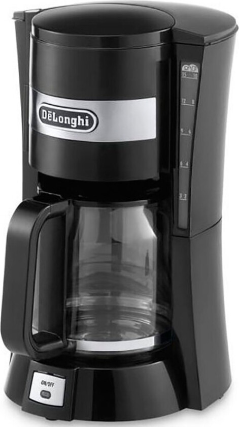 De'Longhi ICM15210 - Kaffemaskin - 10 kopper - svart/rustfritt stål