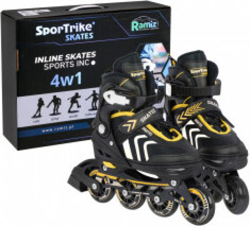 SporTrike ZSP.HP88-5.S.ZOL rulleskøyter med utskiftbare, justerbare sklir, størrelse 29-33
