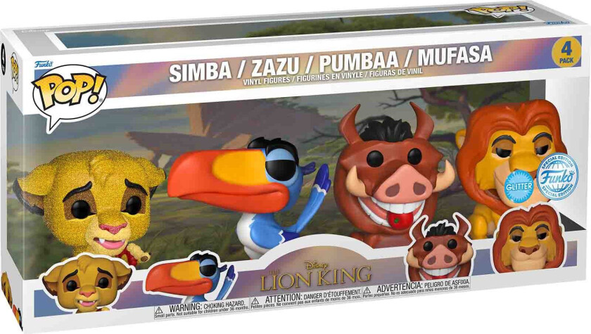 ! Lion King - 4 figs set Glitter Exclusive