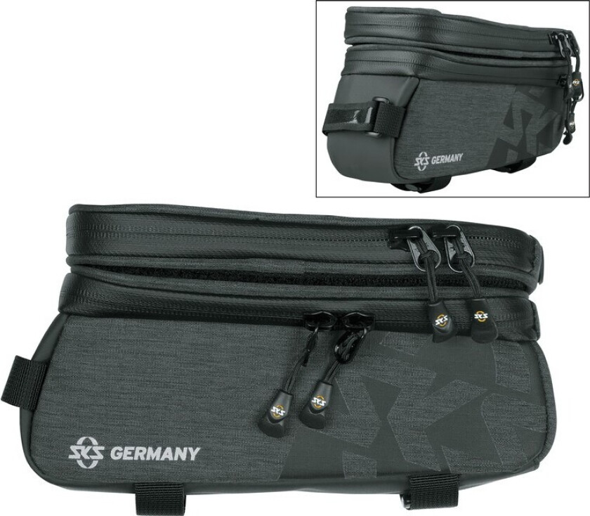 11516, Ramme, Sykkelveske, Stoff, Sort, 1,35 l, 15 mm