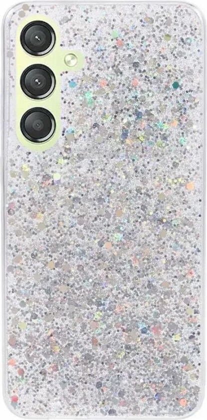Samsung Galaxy S24 Glitter Deksel - Sølv