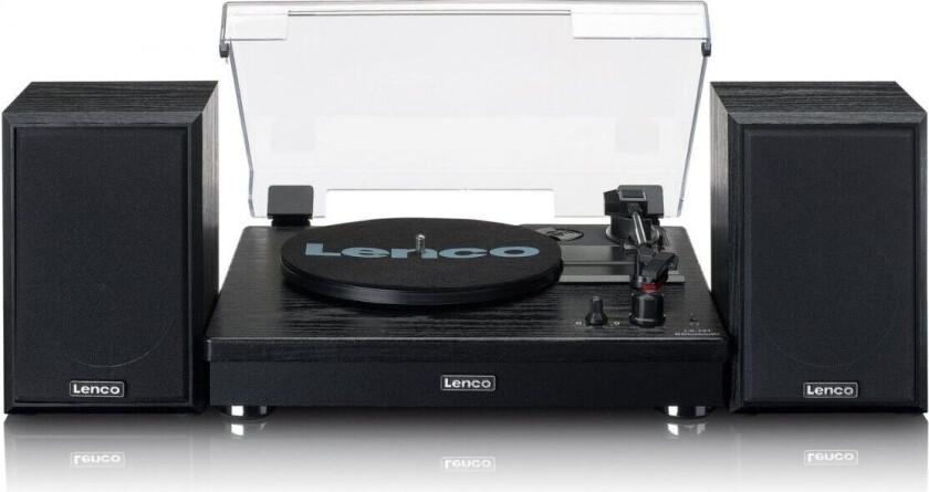 LS-101BK Turntable with Separate Speakers Black