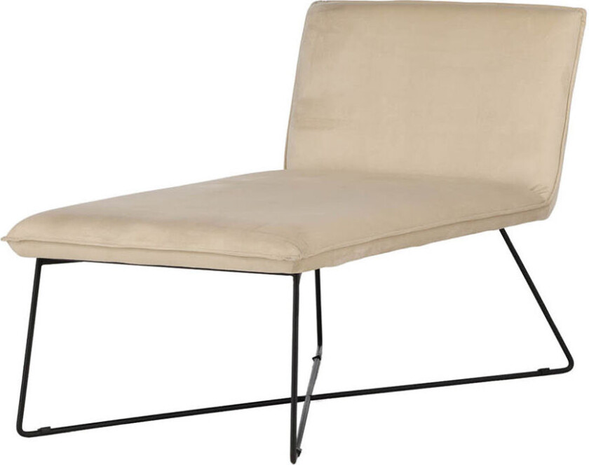 X-lounge sofa daybed velour beige.