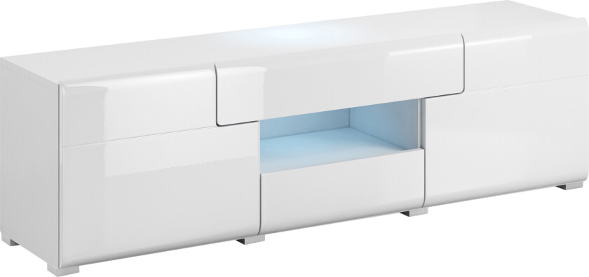 Toreno TV-benk 159 cm - Hvit