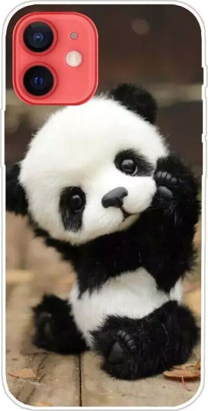 iPhone 13 Fleksibel Plast Deksel - Lille Panda