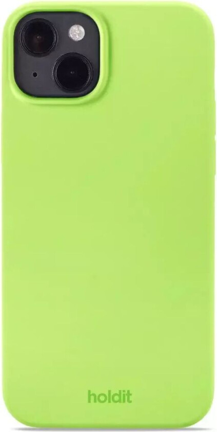 Holdit iPhone 14 Plus Soft Touch Silikon Deksel - Acid Green