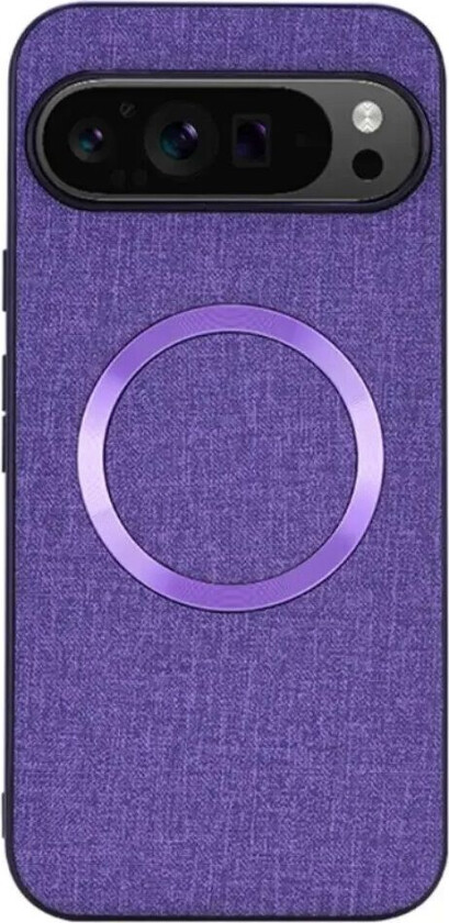 Google Pixel 9 / 9 Pro Plast Deksel med Grov Tekstur - MagSafe-Kompatibel - Lilla