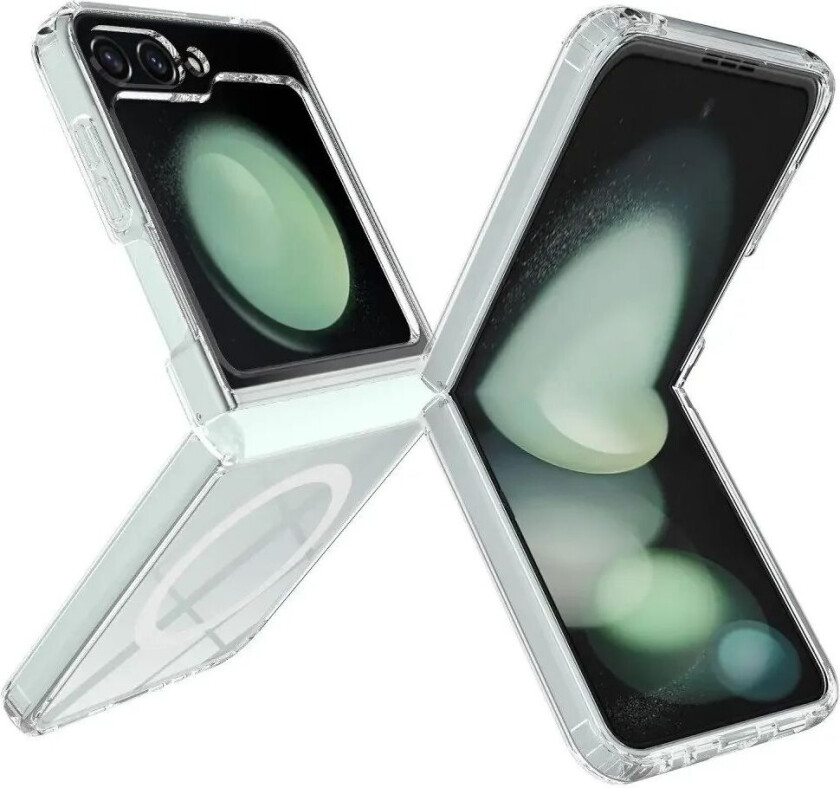 Samsung Galaxy Z Flip6 Hybrid Plast Deksel - MagSafe Kompatibel - Gjennomsiktig