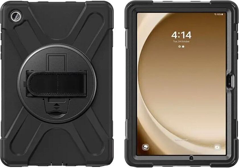 Samsung Galaxy Tab S9 FE 4smarts Rugged Nettbrett Deksel GRIP - Svart