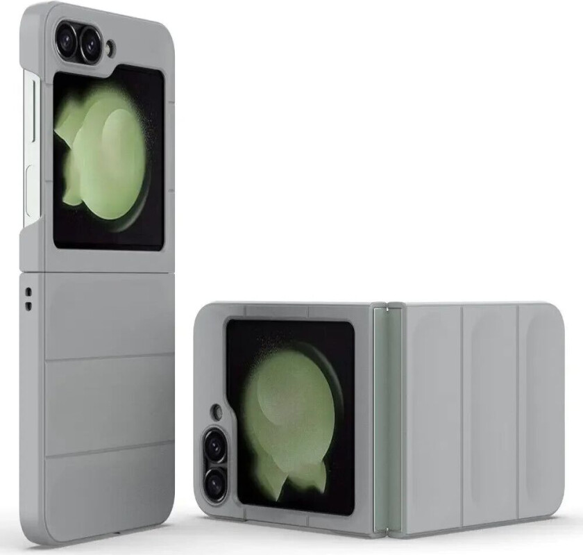 Samsung Galaxy Z Flip6 Fleksibelt Plastdeksel - Lysegrå